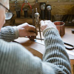 Marcus Steel at work in his studio